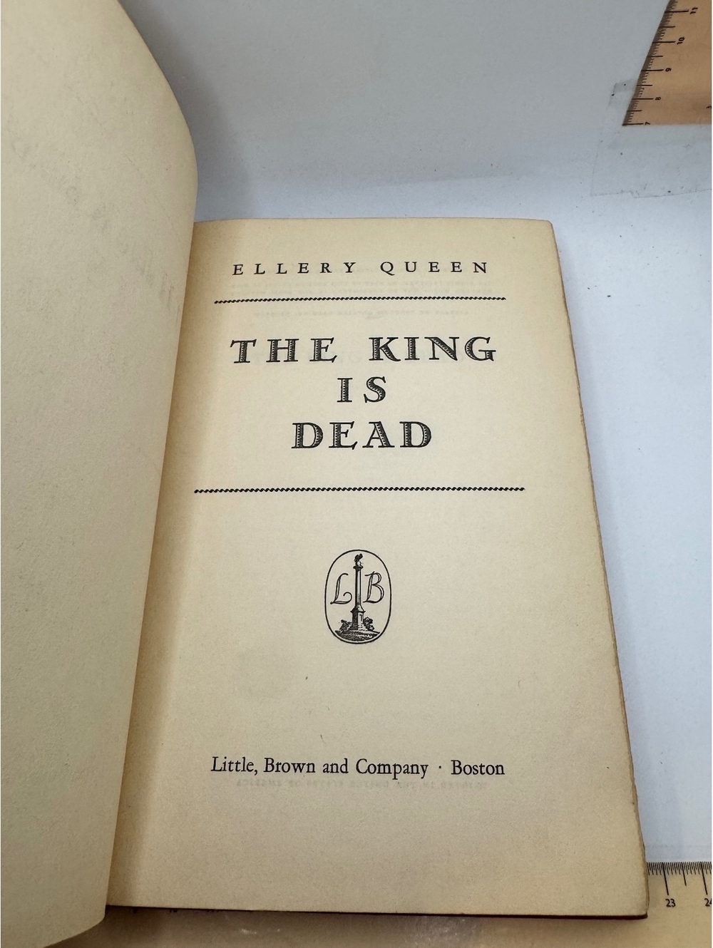 The King Is Dead by Ellery Queen - Vintage 1952 Hardcover Mystery Novel